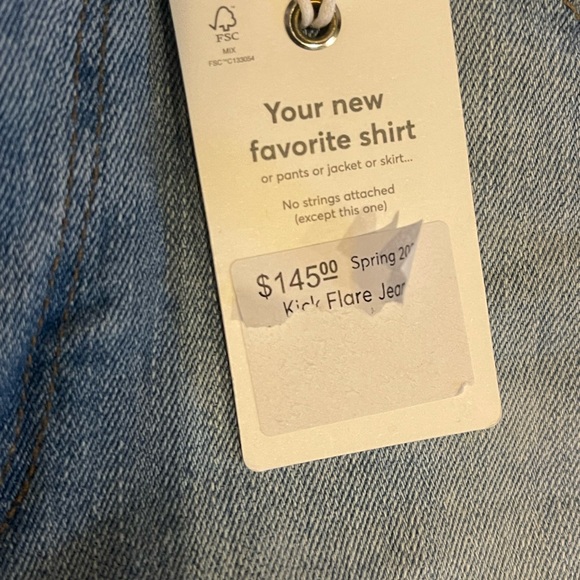 Marine Layer ladies vintage high waisted straight leg jean size 27 - Picture 4 of 5